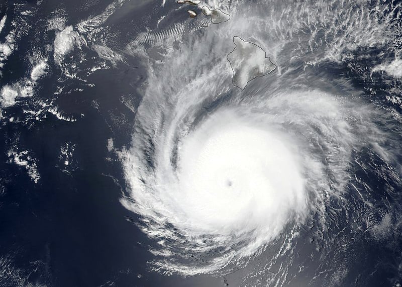 Hurricane Hector in August 2018
